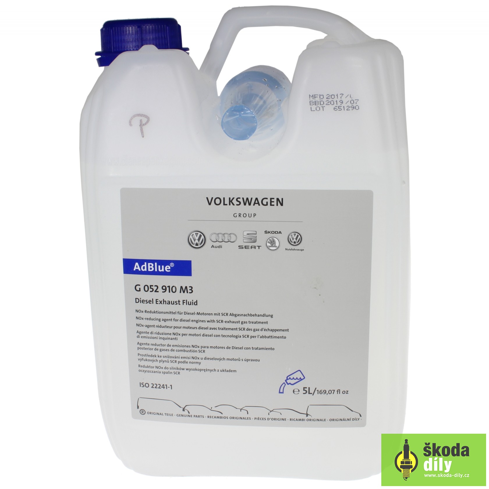 AdBlue Urea ORIGINAL VW AUDI SEAT SKODA 10L G052910M4