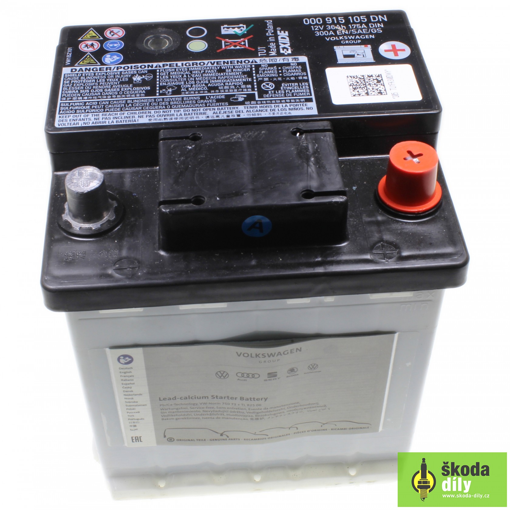 Skoda clearance roomster battery