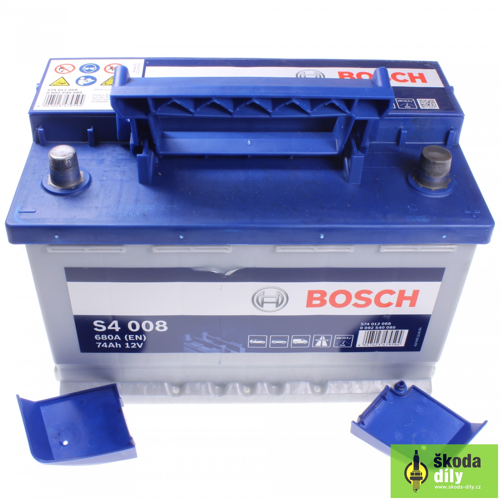 Car Battery 12V 72Ah/74Ah Bosch S4 000915105DG