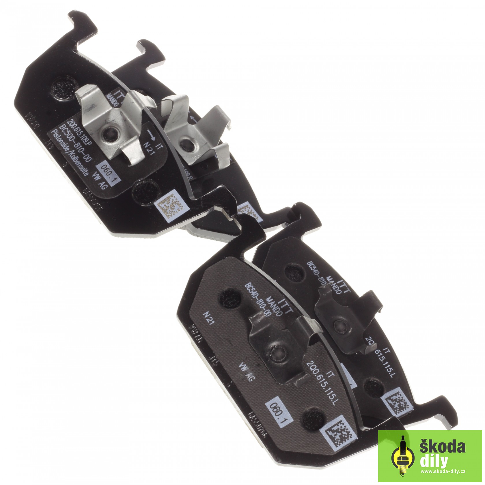 Plaquettes de frein avant pour Skoda Fabia (6Y) avec code freinage 1LQ  1J0698151G 1J0698151D 1J0698151E 1J0698151F - GH28925 