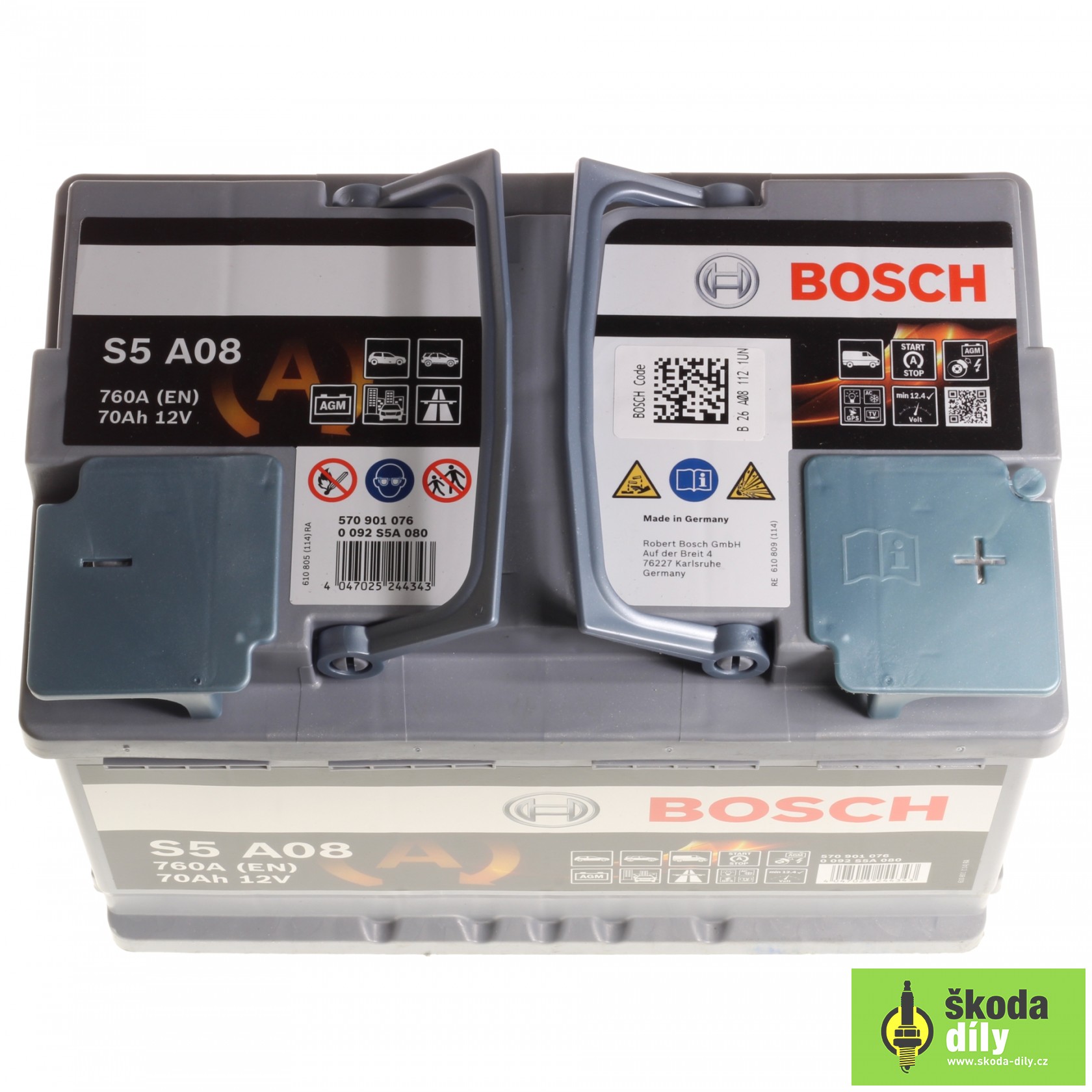 Car Battery 12V 68AH AGM Bosch 000915089BC